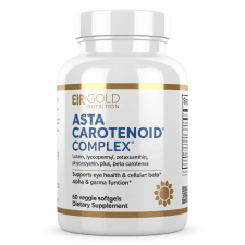 EIR Gold Nutrition Asta Carotenoid Complex + Vit A – 60 Softgels