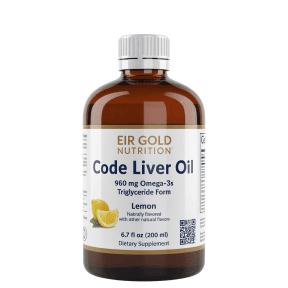 EIR Gold Nutrition Cod Liver Oil Omega-3 + A + D, 200 ml